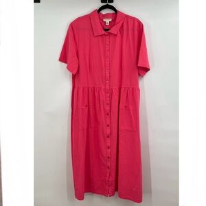 NWOT! Appleseeds Pink Cotton Dress